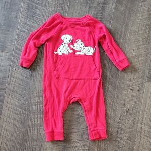 Vintage Disney Red Dalmatian Kids Onsie